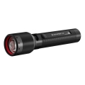 Ledlenser P6R - lanternă LED reîncărcabilă cu intensitate reglabilă, 1200 lm, 3000 mAh, IP68, autonomie 65 h, neagră