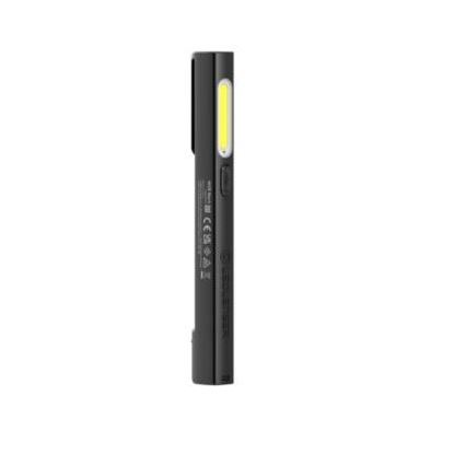Ledlenser W2R - Lanternă LED de lucru reîncărcabilă, reglabilă, 630 mAh, IP54, 220 lm
