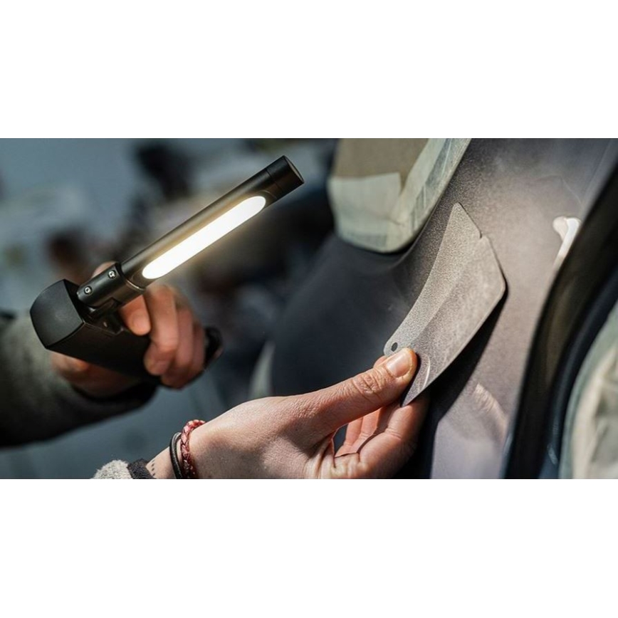 Ledlenser W7R - lanternă de lucru LED reîncărcabilă cu intensitate reglabilă, acumulator 2500 mAh, IP54, 600 lm