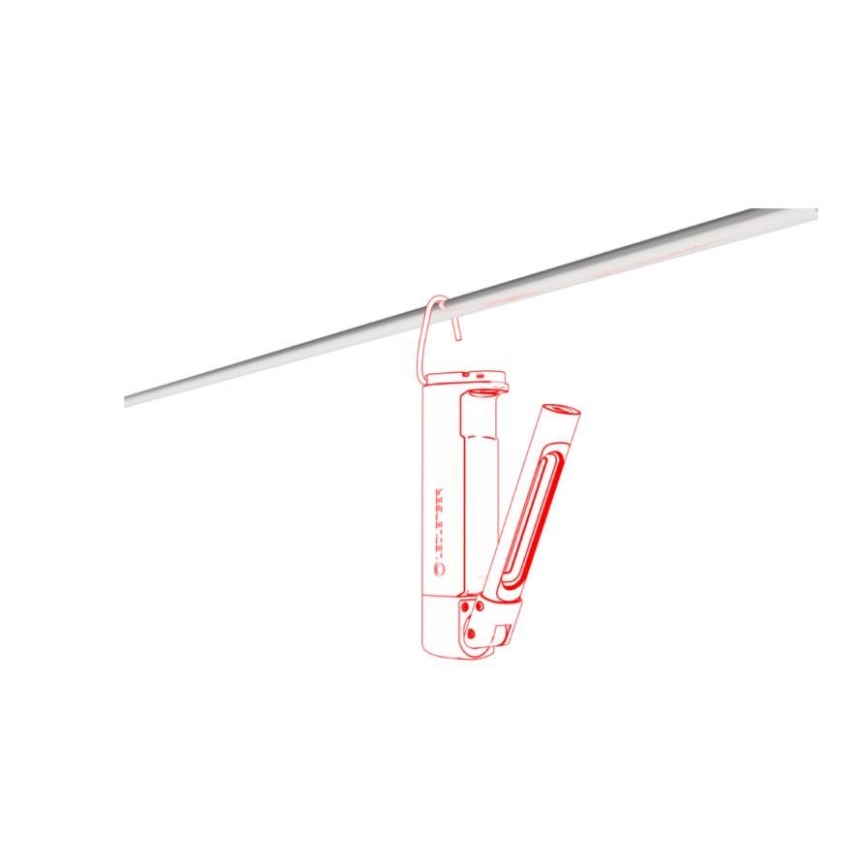 Ledlenser W7R - lanternă de lucru LED reîncărcabilă cu intensitate reglabilă, acumulator 2500 mAh, IP54, 600 lm