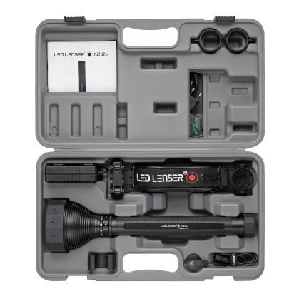 Ledlenser X21R - lanternă LED reîncărcabilă cu reglaj al intensității, baterie 5000 mAh, IP54, 5000 lm, autonomie până la 40 ore