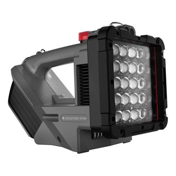 Ledlenser XP30R - Lanternă LED reîncărcabilă cu intensitate reglabilă, 5000 mAh, IP54, 32000 lm, 16 ore, gri