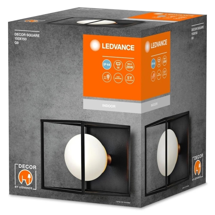 Ledvance - Aplică de exterior DECOR SQUARE 1xG9/28W/230V IP44