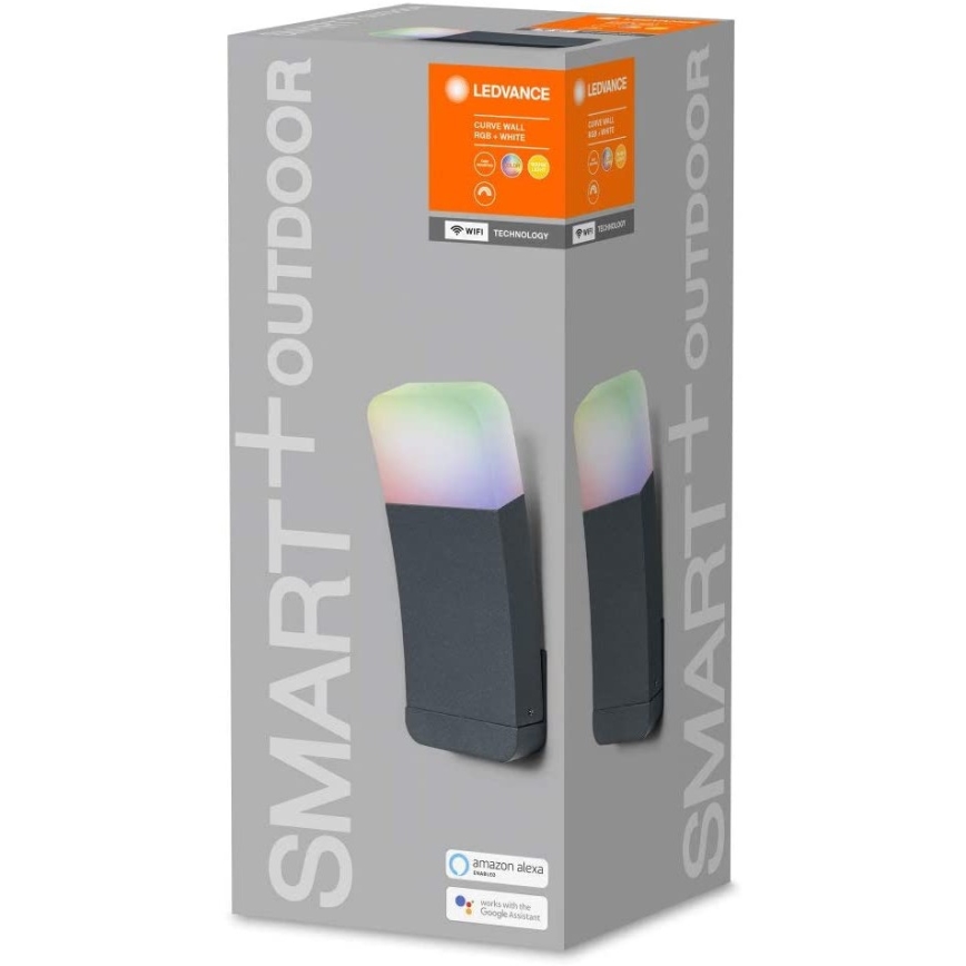 Ledvance - Aplica de exterior LED RGB SMART + CURVE LED/9W/230V IP44