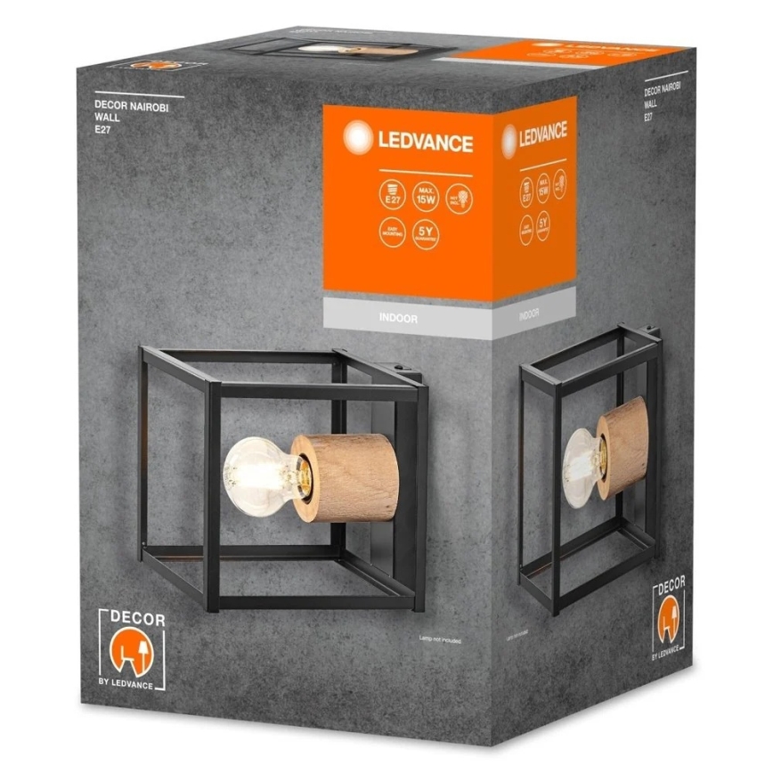 Ledvance - Aplica de perete DECOR NAIROBI, 1 x E27, 15 W, 230 V