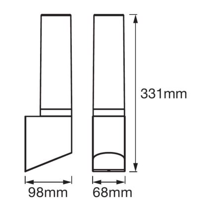 Ledvance - Aplică de perete pentru exterior FLARE LED/7W/230V IP44