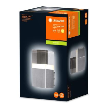 Ledvance - Aplica LED de exterior CRYSTAL, 4,5 W, 230 V, IP44