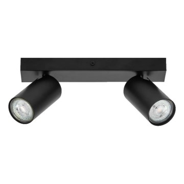 Ledvance - Aplica LED spot de perete OCTAGON 2xGU10/3,4W/230V 2700K neagră
