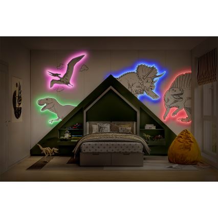 Ledvance Bandă LED RGB FLEX, 5 m, dimabilă, 10 W, 230 V, cu telecomandă