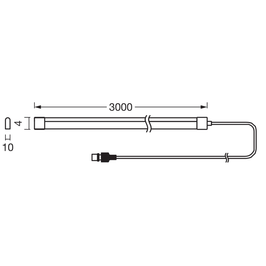 Ledvance - Bandă solară LED RGB FLEX MAGIC, reglabilă, 3 m, LED/1,2W/3,7V, 2000 mAh, IP44 + telecomandă