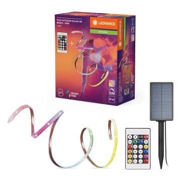 Ledvance - Bandă solară flexibilă LED RGB reglabilă FLEX MAGIC 3m LED/1,2W/5V IP44 + telecomandă