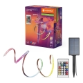 Ledvance - Bandă solară LED RGB FLEX MAGIC, reglabilă, 3 m, LED/1,2W/3,7V, 2000 mAh, IP44 + telecomandă