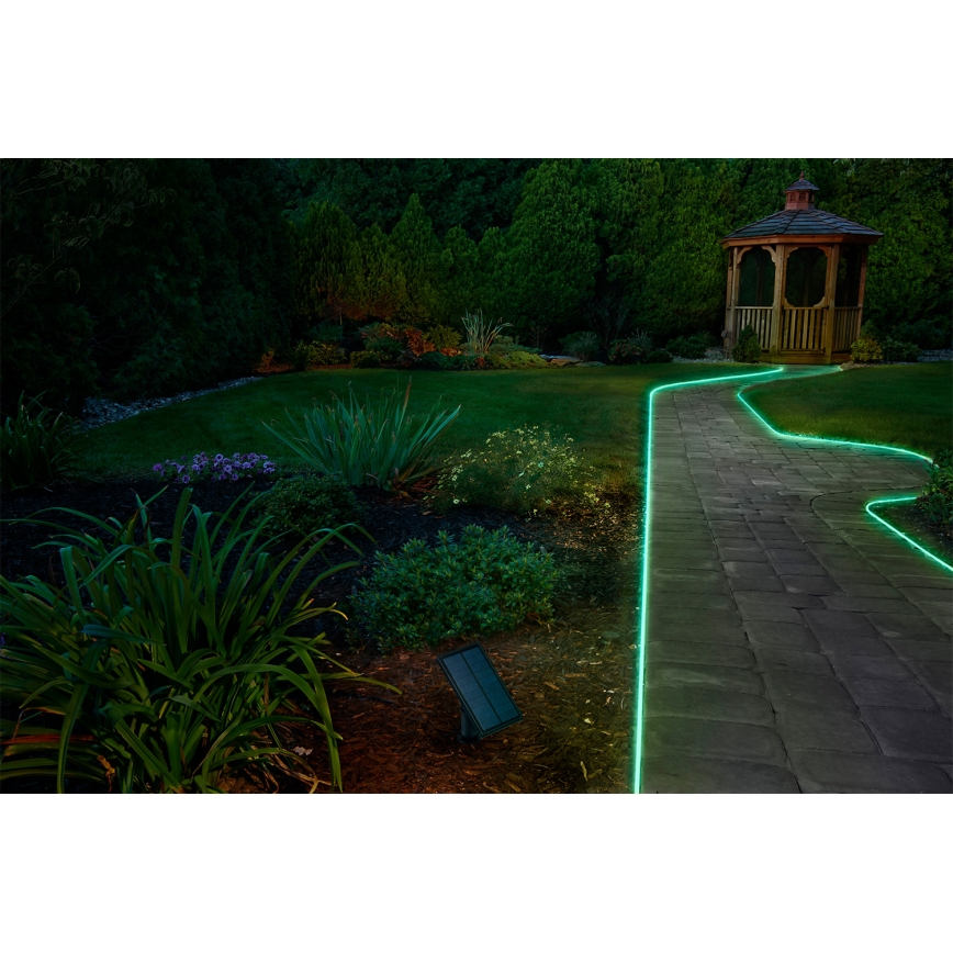 Ledvance - Bandă LED solară RGB reglabilă FLEX MAGIC 5 m LED/1,6W/3,7V 2000 mAh IP44 + telecomandă