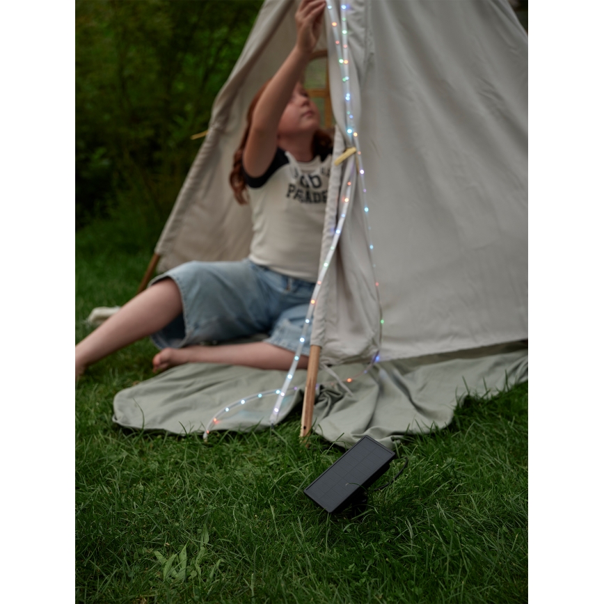 Ledvance - Bandă LED solară RGB reglabilă FLEX MAGIC 5 m LED/1,6W/3,7V 2000 mAh IP44 + telecomandă