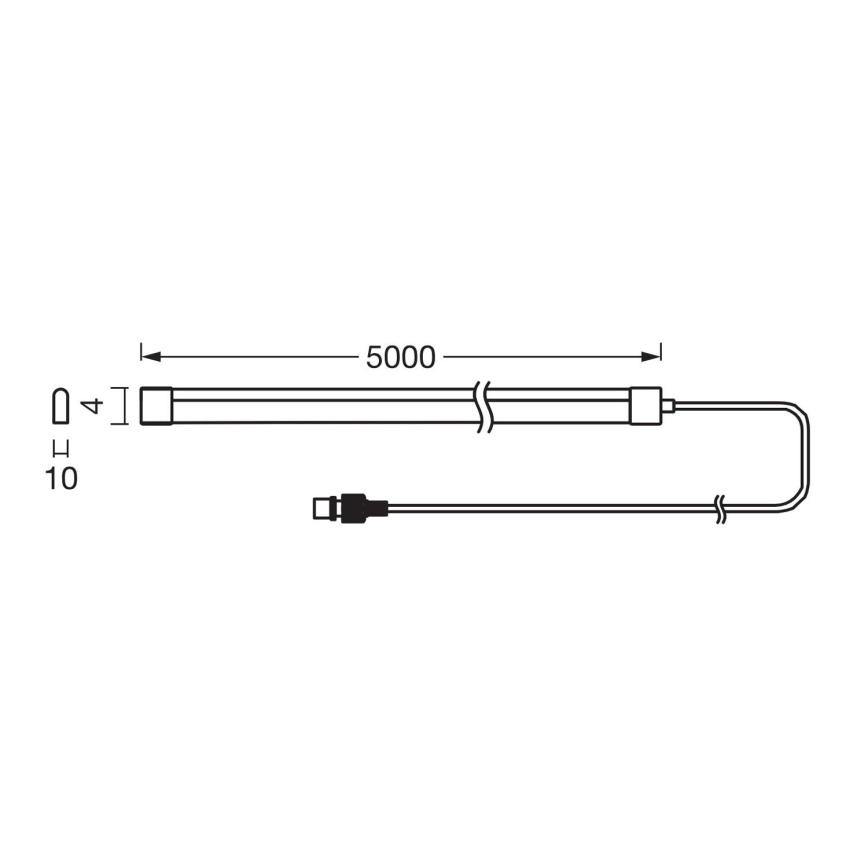 Ledvance - Bandă LED solară RGB reglabilă FLEX MAGIC 5 m LED/1,6W/3,7V 2000 mAh IP44 + telecomandă