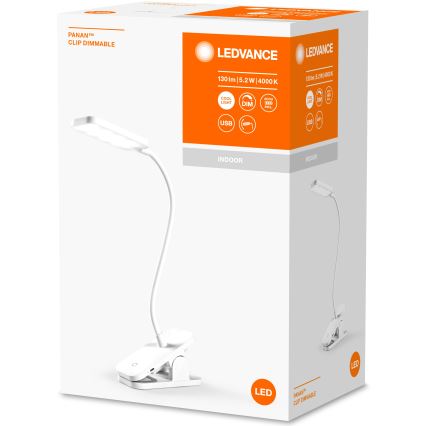 Ledvance - Lampă de birou LED cu touch reglabilă PANAN LED/5,2W/5V 1200 mAh