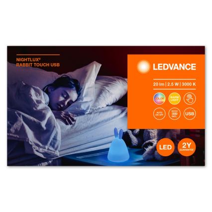 Ledvance - Lampă de noapte LED tactilă pentru copii TOUCH LED/2,5W/5V 1200 mAh