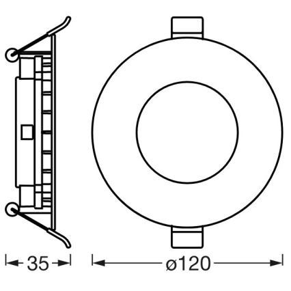 Ledvance - Lumină LED încastrabilă reglabilă SUN@HOME LED/8W/230V 2200-5000K CRI 95 Wi-Fi