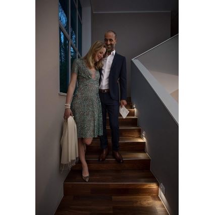 Ledvance - Lampă LED pentru scări cu senzor NIGHTLUX LED/0,25W/3×AAA IP54