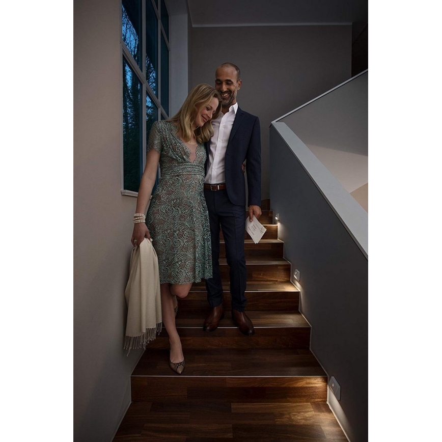 Ledvance - Lampă LED pentru scări cu senzor NIGHTLUX LED/0,25W/3×AAA IP54