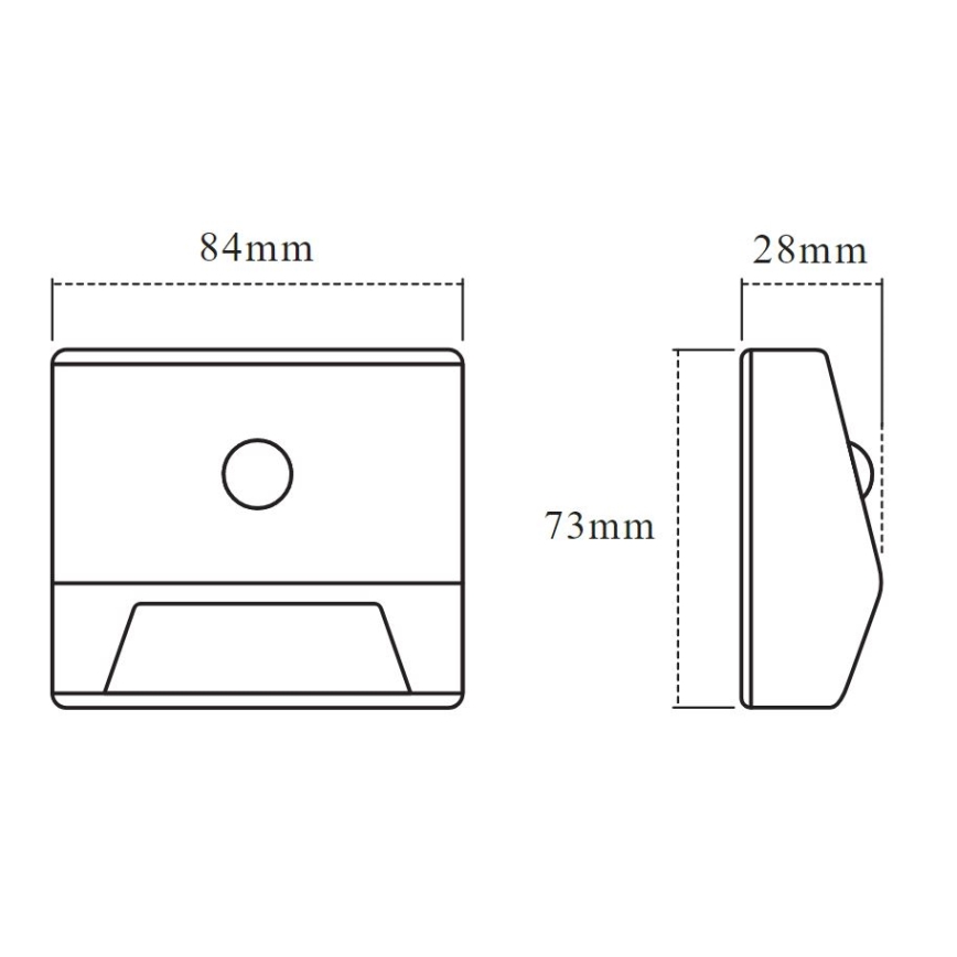 Ledvance - Lampă LED pentru scări cu senzor NIGHTLUX LED/0,25W/3×AAA IP54