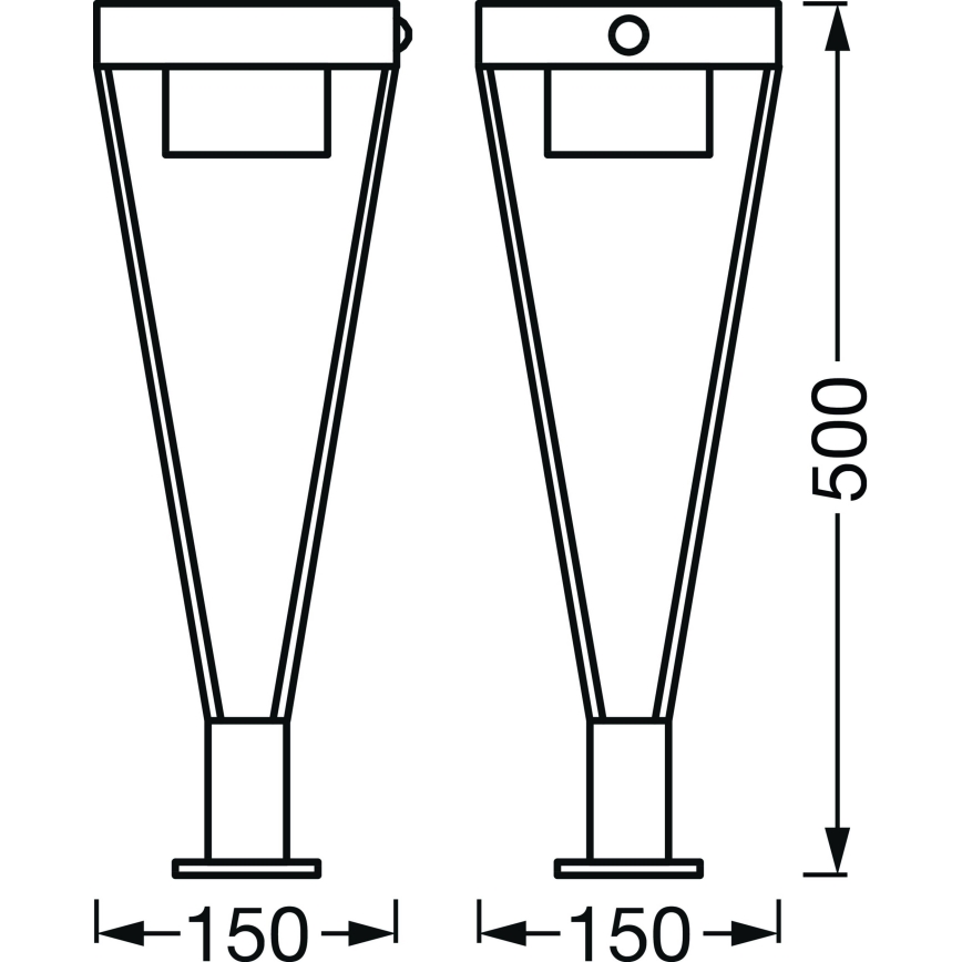Ledvance - Lampă solară LED de exterior cu senzor BOUQUET LED/6W/3,7V 2200 mAh IP44