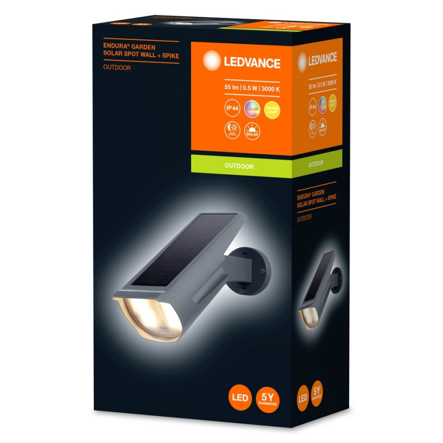 Ledvance - Lampă solară LED RGB ENDURA LED/0,5W/3,6V 1200 mAh IP44