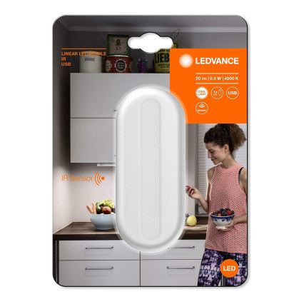 Ledvance - Lumină de orientare LED cu senzor MOBILE LED/0,5W/3,7V 330 mAh CRI 90