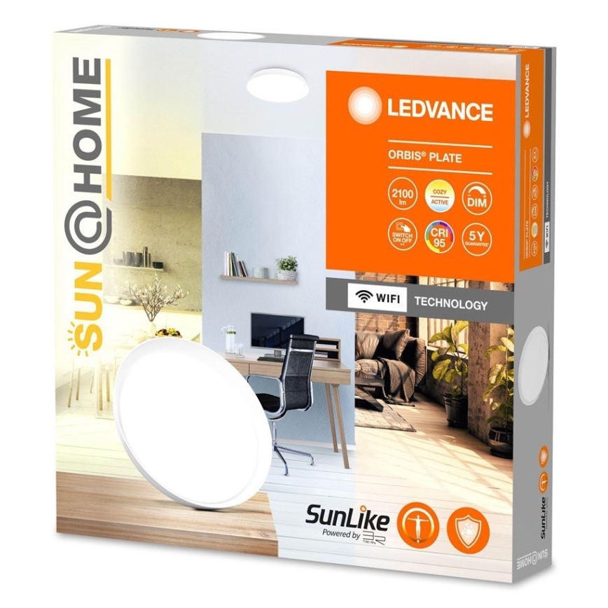 Ledvance - Plafonier LED reglabil SUN@HOME ORBIS LED/26W/230V 2200-5000K CRI 95 Wi-Fi