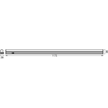 Ledvance - Corp LED subțire cu senzor BATTEN LED/14W/230V 120 cm