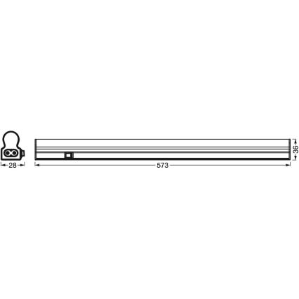 Ledvance - Corp LED subțire cu senzor BATTEN LED/8W/230V 60 cm