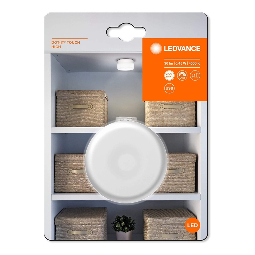 Ledvance - Lumină de orientare LED reglabilă DOT-IT LED/0,45W/5V 500 mAh