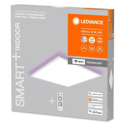 Ledvance - LED RGBW Panou dimabil SMART+ PLANON LED/40W/230V 3000-6500K 60x60 cm Wi-Fi + telecomandă