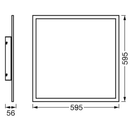 Ledvance - LED RGBW Panou dimabil SMART+ PLANON LED/40W/230V 3000-6500K 60x60 cm Wi-Fi + telecomandă