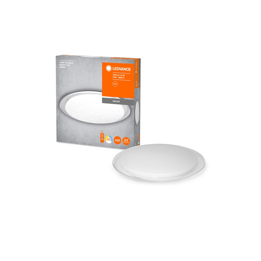 Ledvance - Plafonieră LED reglabilă ORBIS SPARKLE LED/24W/230V 2700-6500K Ø 50 cm + telecomandă