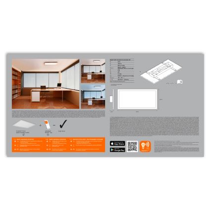 Ledvance - Plafonieră LED dimabilă SMART+ PLANON LED/22W/230V 30x60 cm Wi-Fi