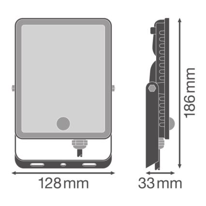 Ledvance - Proiector LED de exterior, montat pe perete, cu senzor de mișcare și senzor crepuscular FLOODLIGHT LED/30W/230V IP65