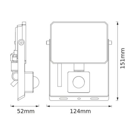 Ledvance - Proiector LED cu senzor de mișcare și de amurg FLOODLIGHT LED/20W/230V 3000K IP65