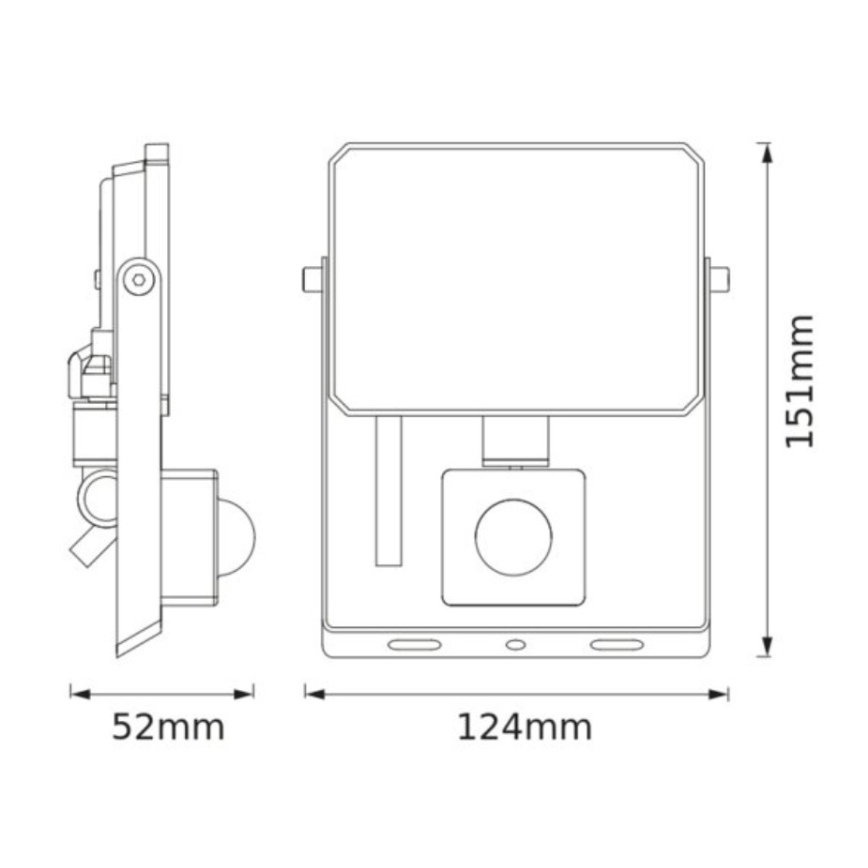 Ledvance - Proiector LED cu senzor de mișcare și de amurg FLOODLIGHT LED/20W/230V 3000K IP65