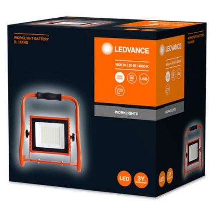 Ledvance - Proiector LED R-STAND LED/20W/5V 2200 mAh IP44