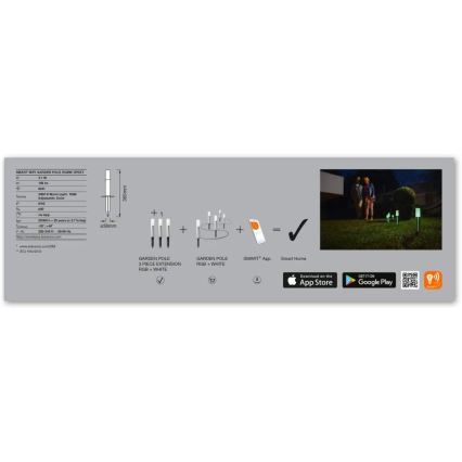 Ledvance - SET EXTENSIE 3x LED RGBW pentru lampă exterioară SMART+ MINI 3xLED/3,1W/230V IP65 Wi-Fi