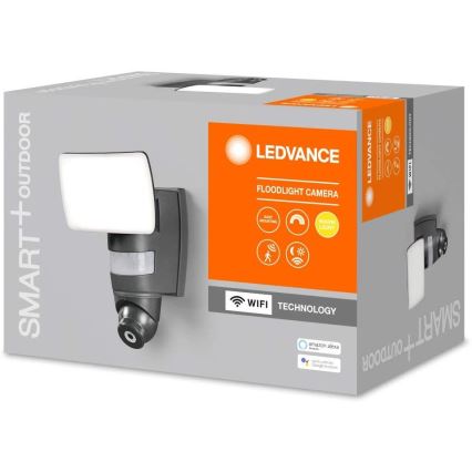 Ledvance - Spot LED cu senzor și cameră SMART + LED/24W/230V IP44 Wi-Fi