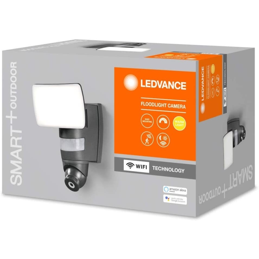 Ledvance - Spot LED cu senzor și cameră SMART + LED/24W/230V IP44 Wi-Fi