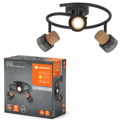 Ledvance - Spot LED DECOR CORK 3xGU10/3,4W/230V