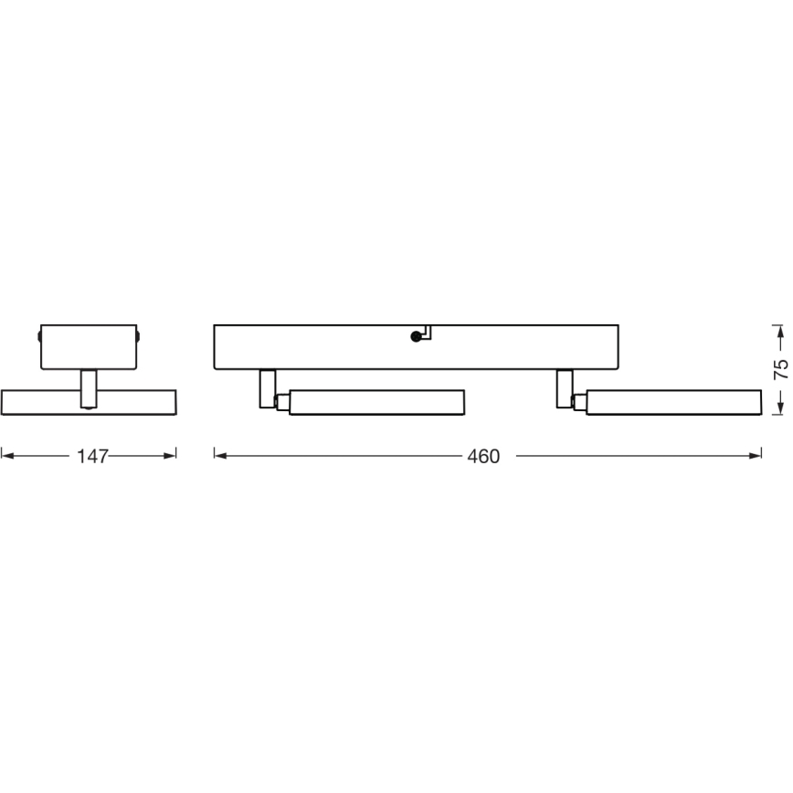 Ledvance - Spot LED DECOR SATURN 2xLED/11W/230V 3000/4200/6500K