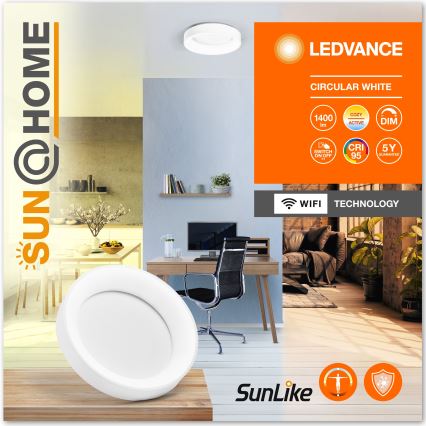 Ledvance - Plafonier LED reglabil SUN@HOME CIRCULAR LED/18,5W/230V Wi-Fi