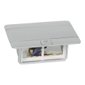 Legrand 54011 - Cadru priză pentru masă POP-UP 4M aluminiu
