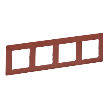 Legrand 754074 - Ramă pentru întrerupătoare VALENA LIFE, 4 module, cărămiziu