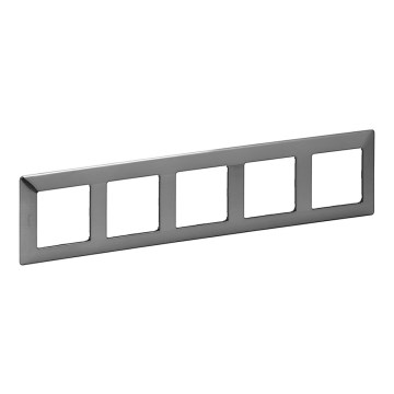 Legrand 754155 - Ramă pentru întrerupătoare VALENA LIFE 5P, oțel inoxidabil