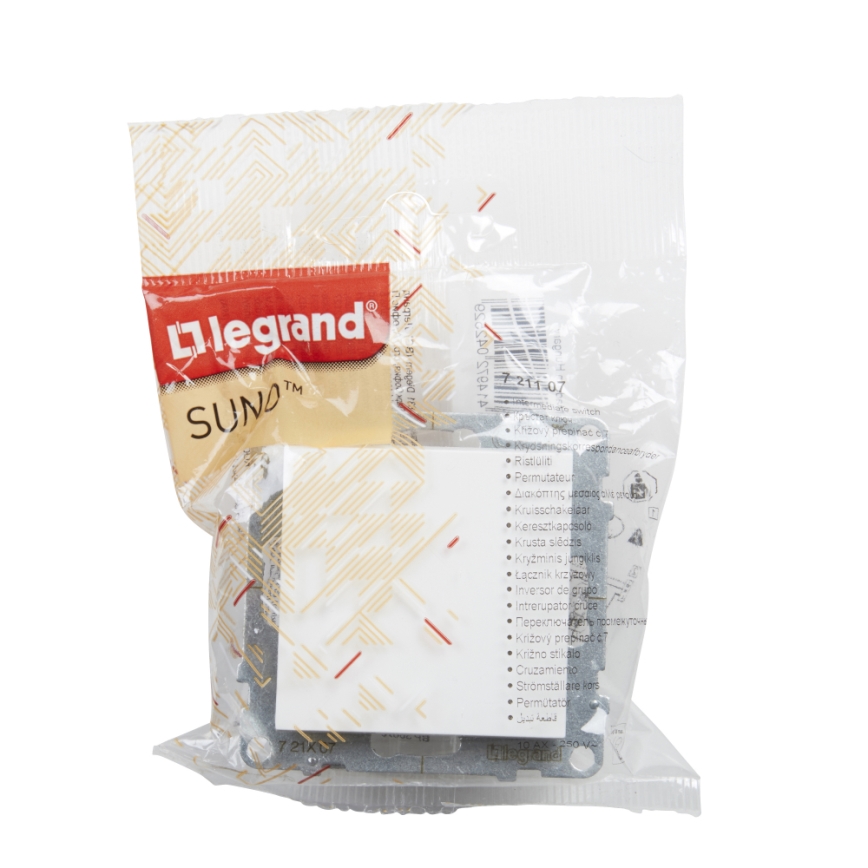 Legrand - Buton unipolar č. 1/0 fără ramă SUNO alb